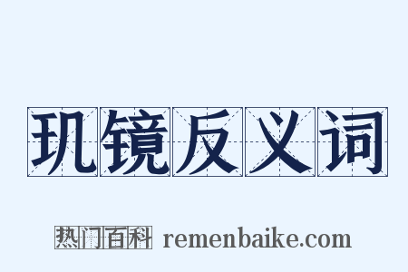 玑镜反义词是什么意思的图片